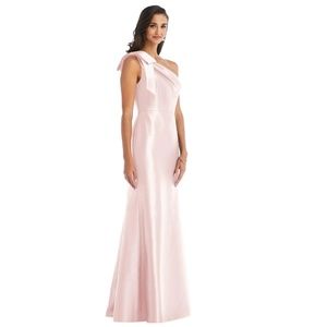 Alfred Sung D794 Blush Satin Dress
